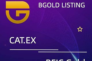 BGOLD is Coming to Catex Exchange