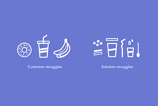 Customer struggles vs. Solution struggles