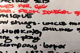 A “to do” list for a musician