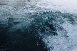 Photo of turbulent water