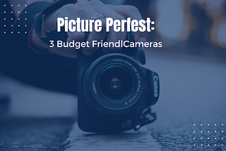 Picture Perfect: 3 Budget-Friendly Cameras: