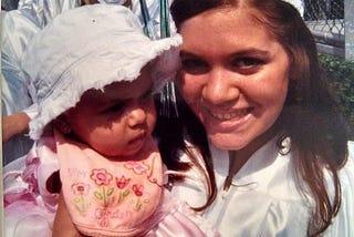 Reflecting on 16 years as a mother, since first becoming a mother at 16.