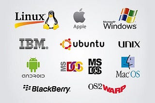 Different operating systems