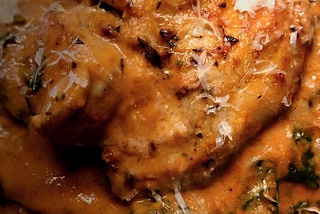 Italian Pan-Fried Chicken Thighs with Creamy Tomato Sauce — Meat and Poultry