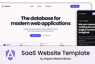 🚀 New SaaS Website Template Added: “Database” Is Now Live