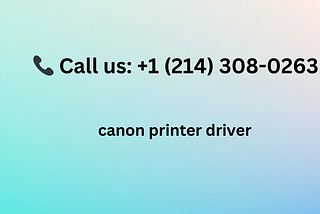 How do I find my Canon printer driver?