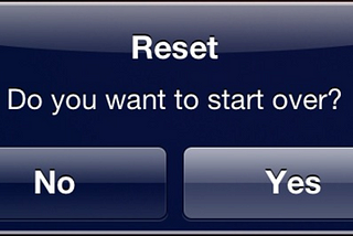 Hit the Reset Button