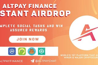 Instant Airdrop $10 from ALTPAY