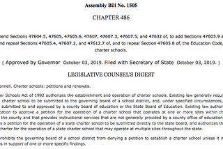 Open Letter to LAUSD Board Regarding the Implementation of AB 1505