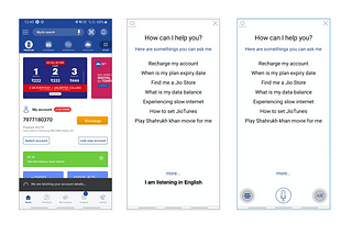Voice in Apps: My Jio