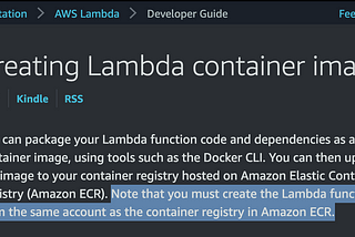 A crucial limitation of Container Image Support for AWS Lambda