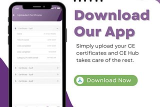 CE Hub App for Mental Health Professionals