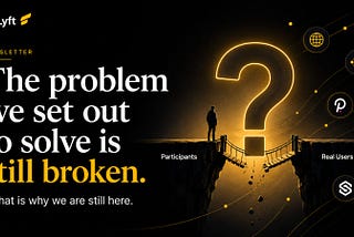 The problem we set out to solve is still broken. That’s why we’re still here