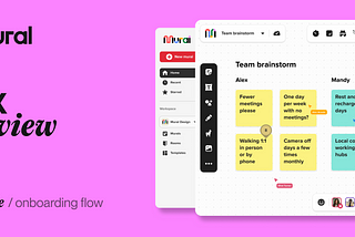 Mural — onboarding users and setting them up for collaboration