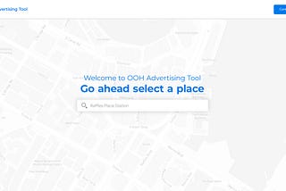 Building a sleek Out Of Home Advertising(OOH) Planning Dashboard
