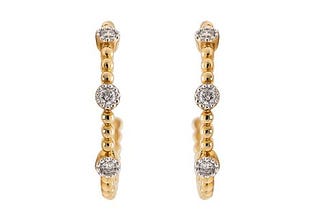 Shop for the latest gold diamond earrings online