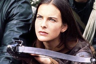 Carole Bouquet in the Movie “For Your Eyes Only”