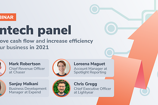 Chaser panel webinar: Improve cash flow and increase efficiency in your business in 2021: fintech panel