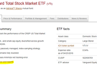 【ETF投資全球】#11 美股-ETF公開說明書摘要介紹-以VTI (Vanguard Total Stock Market ETF)為例