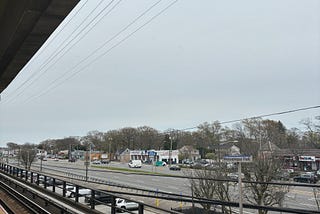 The Massapequa Park Train Station on an Overcast Sunday