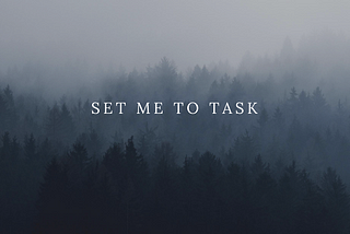 Set me to task