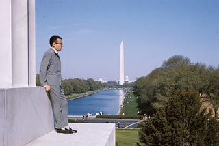 A photo of my father Necat Karan in Washington DC in his youth.