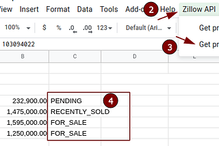 How-To: Use custom RapidAPI API to get data from Zillow to your Sheet