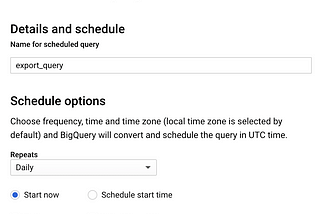 How to setup automatic exports of Firebase analytics data from BigQuery