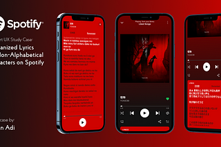 A quick preview of the case study project (Spotify Widget’s Redesign)