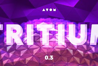 Tritium 0.3 — alpha Released