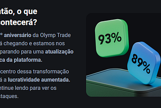 Payout aumentado na nova atualização da Olymp Trade