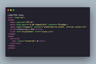 How to center containers using HTML and CSS