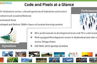 E-learning content Development Company in Hyderabad Code and Pixels