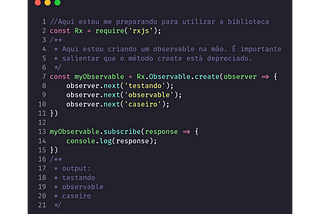 Um pouquinho de Observables