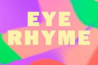 Eye Rhyme from Render Ghosts