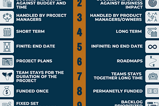 10 Differences Between Projects and Products | Infographic