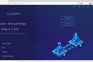 Syscoin 4.1 Syscoin-Ethereum Bridge