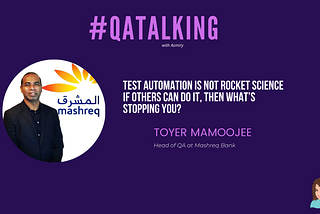#QATALKING — Toyer Mamoojee