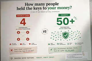 Privacy Cash’s 4-Person Trusted Setup vs Voidify’s Open Ceremony