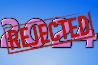 2024 — rubber stamped with REJECTED notice