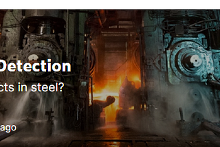 Where and what type of defect is present in steel