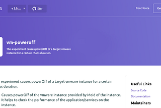 VMware VM PowerOff Experiment for LitmusChaos