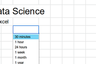 From Excel to Data Science in 30 minutes (or less).