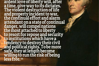 Did Hamilton predict the abuse of Executive Branch Powers in the Federalist Papers?