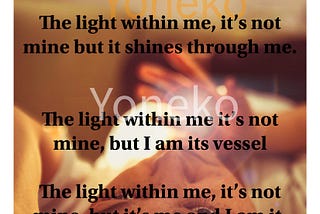 The light within me