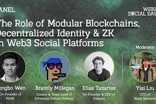 The Role of Modular Blockchains, Decentralized Identity & ZK in Web3 Social Platforms | Web3 Social…