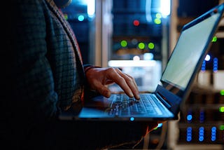 IT Professional Working In A Data Center