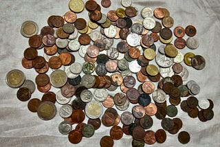 Coins of various countries.