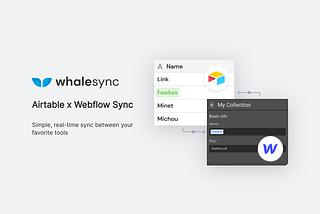 Announcing our Airtable x Webflow sync!