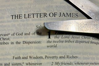 Scissors over the book of James